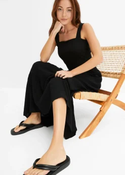 bonprix Jupe longue étagée en viscose texturée|Femme Jupes