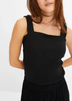 bonprix Jupe longue étagée en viscose texturée|Femme Jupes