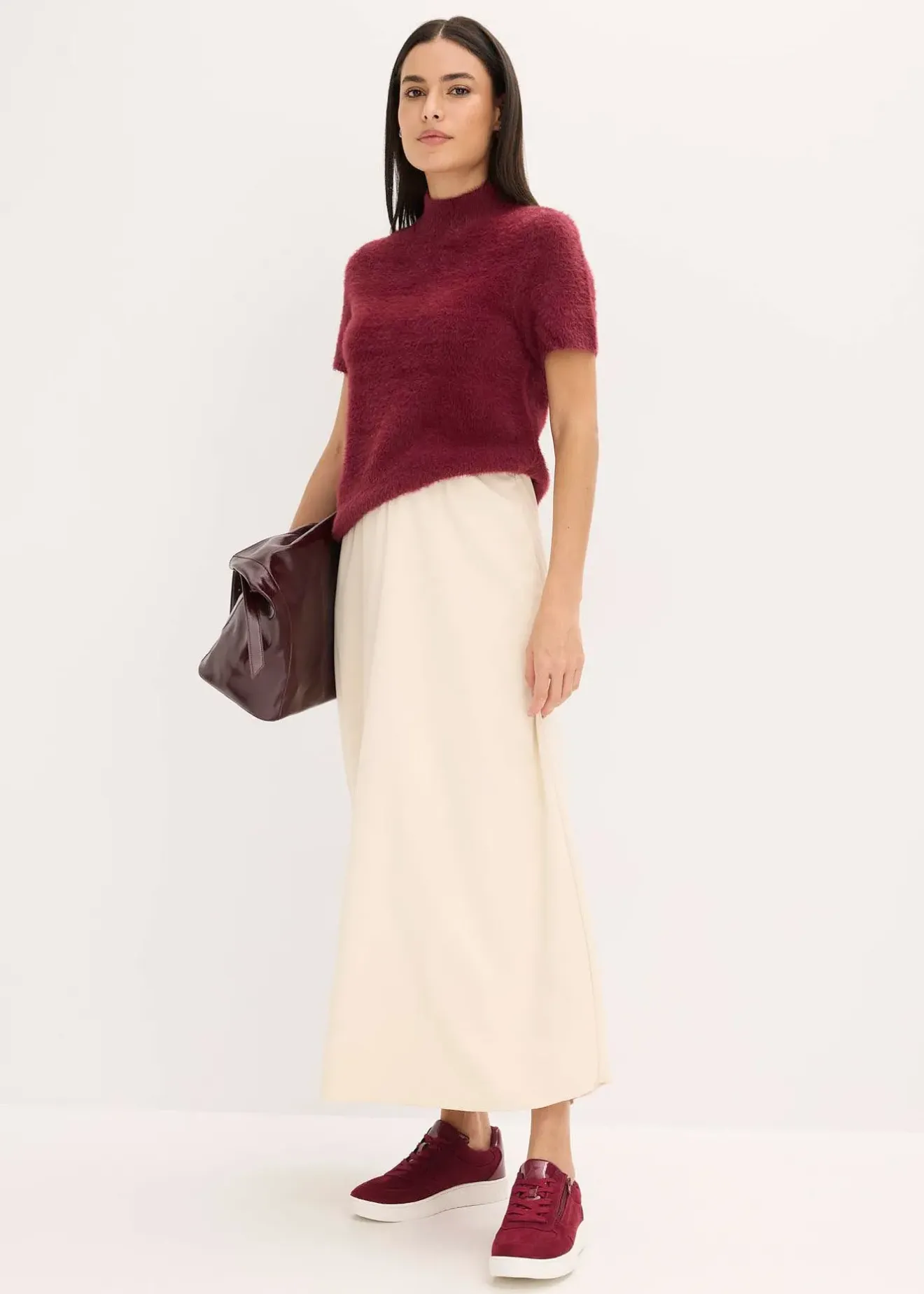 Femme bonprix Jupes|Jupe longue texturée