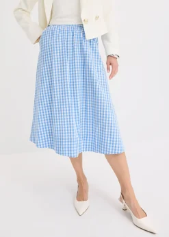 bonprix Jupe midi 100% coton|Femme Jupes