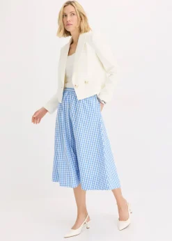 bonprix Jupe midi 100% coton|Femme Jupes