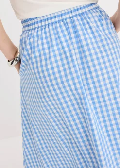 bonprix Jupe midi 100% coton|Femme Jupes