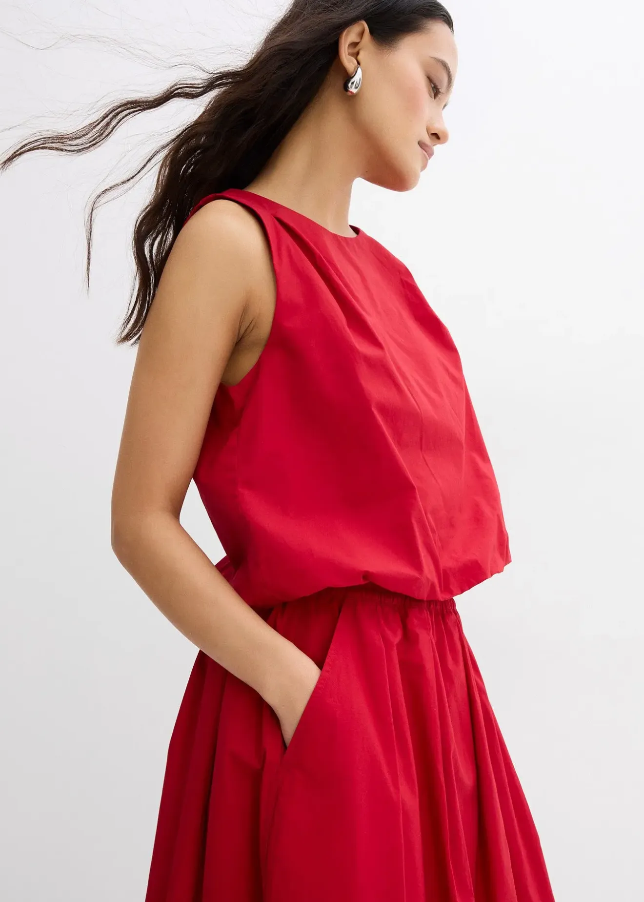 bonprix Jupe midi 100% coton|Femme Deux Pièces & Ensembles|Jupes