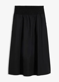 bonprix Jupe midi 100% coton|Femme Jupes