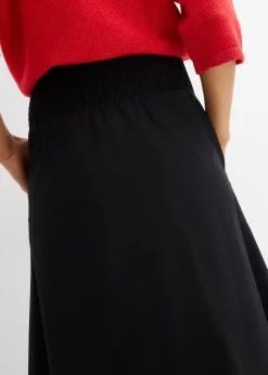 bonprix Jupe midi 100% coton|Femme Jupes