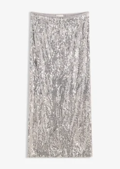 bonprix Jupe midi à sequins|Femme Jupes