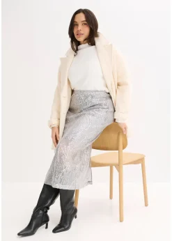 bonprix Jupe midi à sequins|Femme Jupes