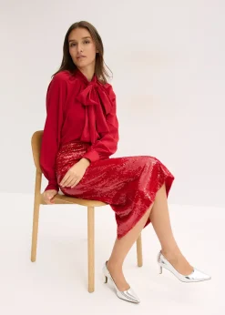 Femme bonprix Jupes|Jupe midi à sequins