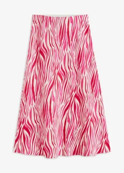 bonprix Jupe midi à taille élastiquée|Femme Jupes