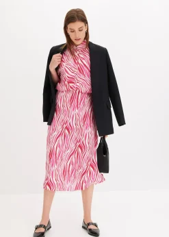 bonprix Jupe midi à taille élastiquée|Femme Jupes