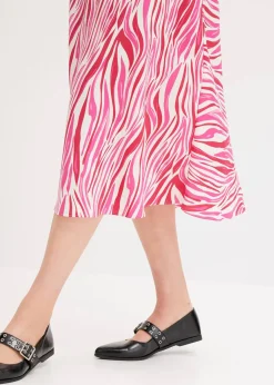 bonprix Jupe midi à taille élastiquée|Femme Jupes