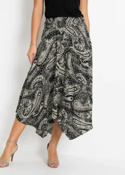 Femme bonprix Jupes|Jupe midi asymétrique 100% viscose