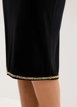 Femme bonprix Jupes|Jupe midi avec strass