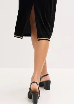 Femme bonprix Jupes|Jupe midi avec strass