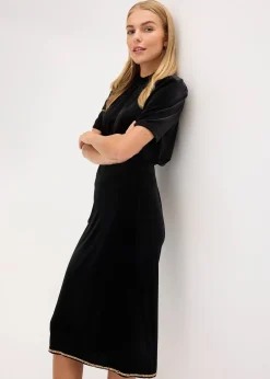 Femme bonprix Jupes|Jupe midi avec strass