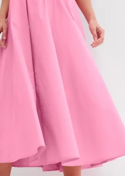 bonprix Jupe midi en coton extensible|Femme Jupes