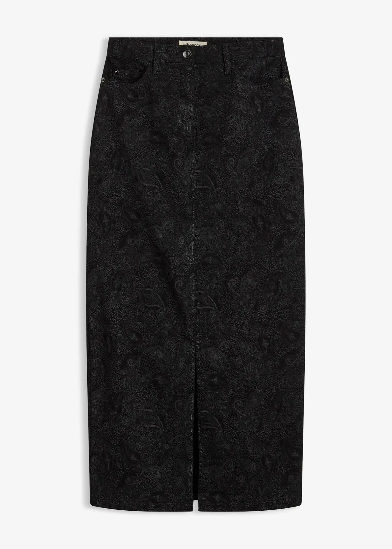 Femme bonprix Jupes|Jupe midi en coton extensible