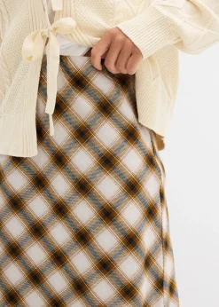 bonprix Jupe midi en flanelle 100% coton|Femme Jupes