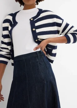 bonprix Jupe midi en jean|Femme Jupes