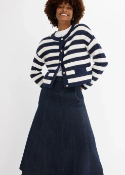 bonprix Jupe midi en jean|Femme Jupes