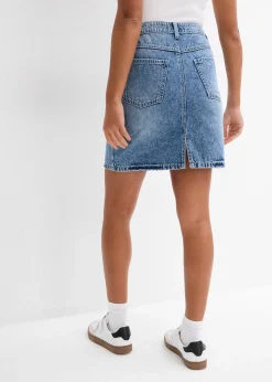 bonprix Jupe midi en jean, peu extensible|Femme Jupes
