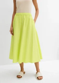 Femme bonprix Jupes|Jupe midi en lin majoritaire