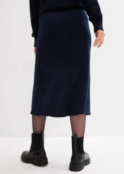 Femme bonprix Jupes|Jupe midi en maille douce