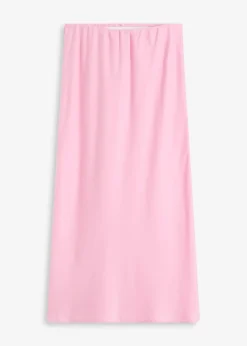 bonprix Jupe midi en satin|Femme Jupes