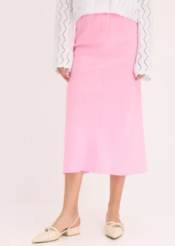 bonprix Jupe midi en satin|Femme Jupes