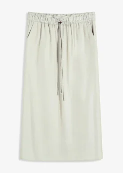 bonprix Jupe midi en satin brillant|Femme Jupes