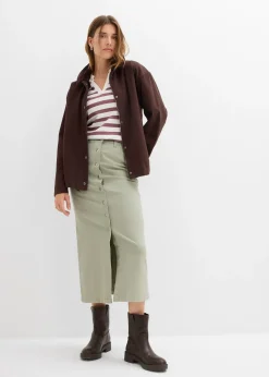 Femme bonprix Jupes|Jupe midi en twill