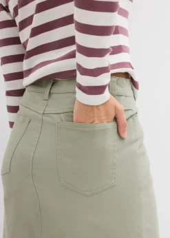 Femme bonprix Jupes|Jupe midi en twill