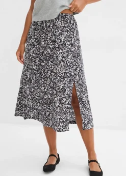 bonprix Jupe midi en viscose|Femme Jupes