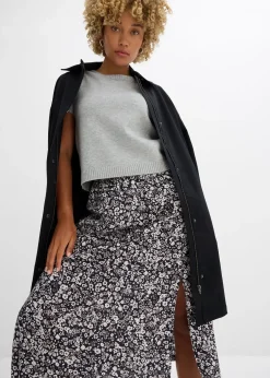 bonprix Jupe midi en viscose|Femme Jupes