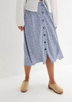 Femme bonprix Jupes|Jupe midi en viscose avec poches