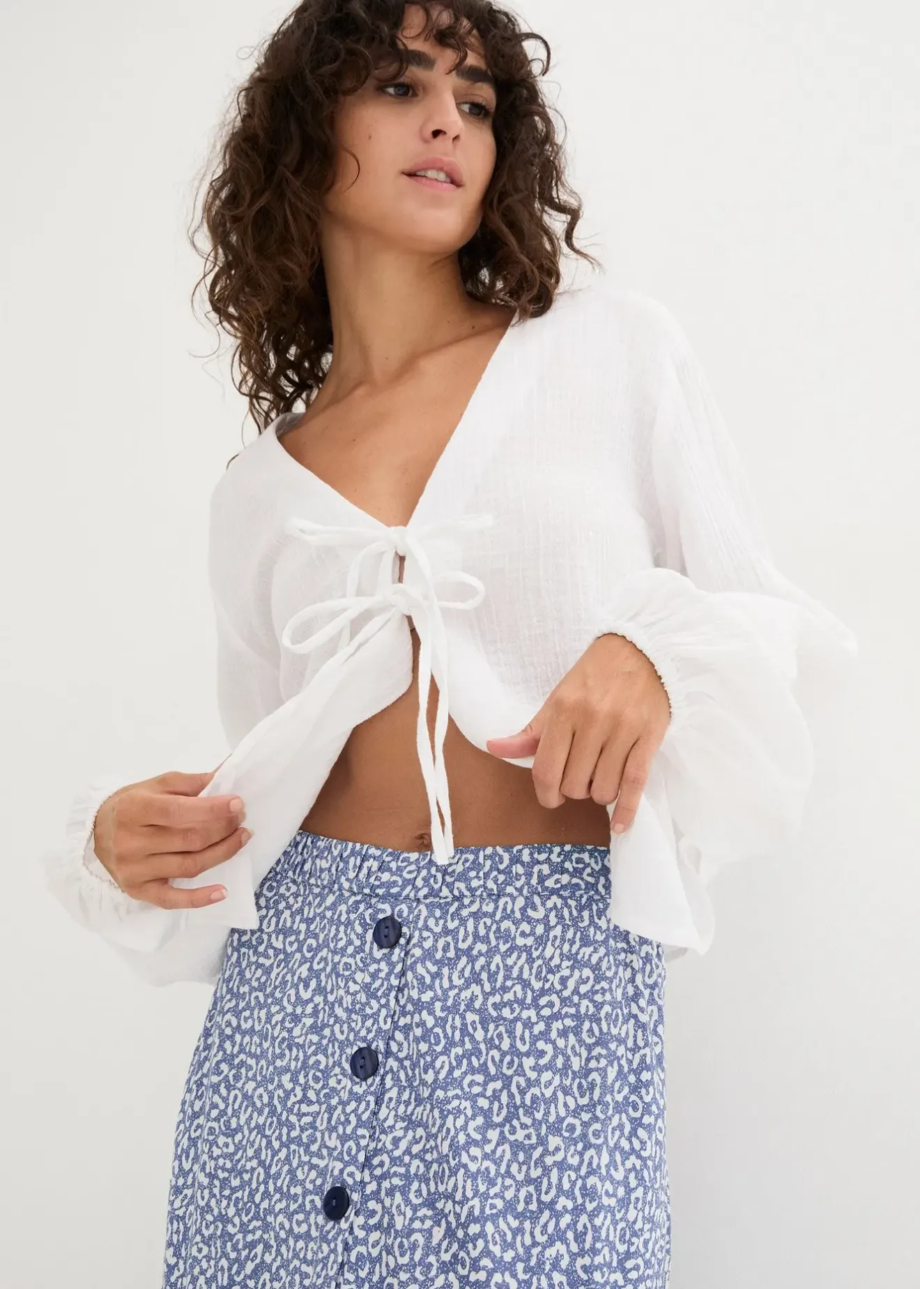 Femme bonprix Jupes|Jupe midi en viscose avec poches