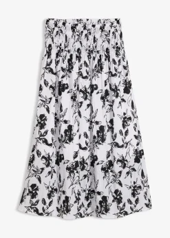 Femme bonprix Jupes|Jupe midi en viscose douce