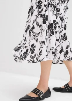 Femme bonprix Jupes|Jupe midi en viscose douce