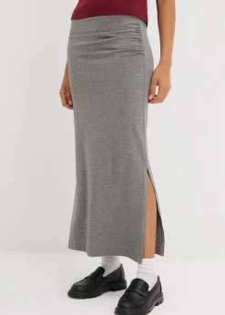 Femme bonprix Jupes|Jupe midi en viscose fluide