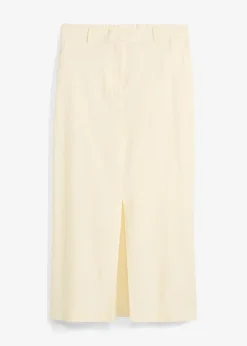 Femme bonprix Jupes|Jupe midi légère en lin mélangé