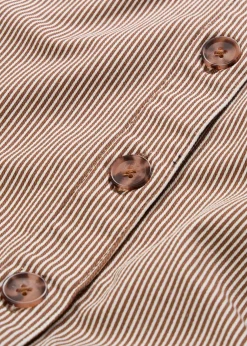 Femme bonprix Jupes|Jupe midi rayée à boutons