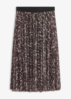 Femme bonprix Jupes|Jupe midi évasée en mesh