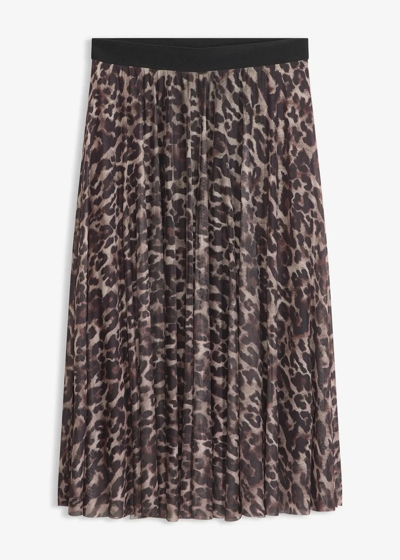 Femme bonprix Jupes|Jupe midi évasée en mesh