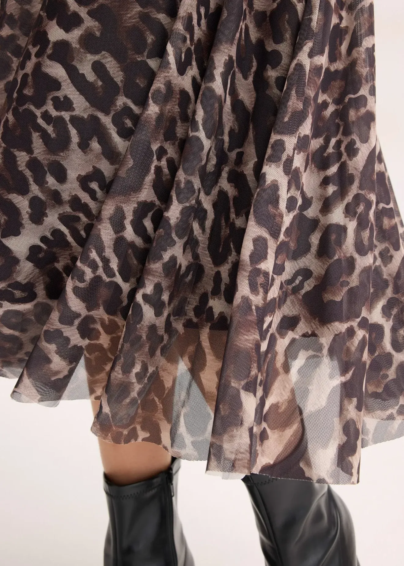 Femme bonprix Jupes|Jupe midi évasée en mesh