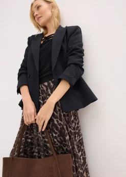 Femme bonprix Jupes|Jupe midi évasée en mesh