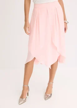 Femme bonprix Jupes|Jupe midi volantée