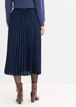 bonprix Jupe plissée en satin fin|Femme Jupes