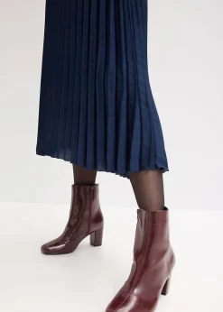 bonprix Jupe plissée en satin fin|Femme Jupes