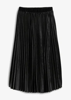 Femme bonprix Jupes|Jupe plissée en velours doux