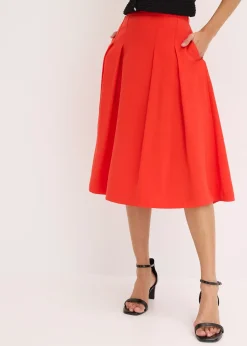 Femme bonprix Jupes|Jupe plissée en viscose mélangée